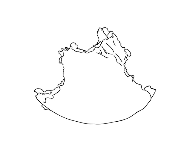 Hamburguesa mordida con chuleta queso tomate comida rápida doodle dibujos animados lineales para colorear