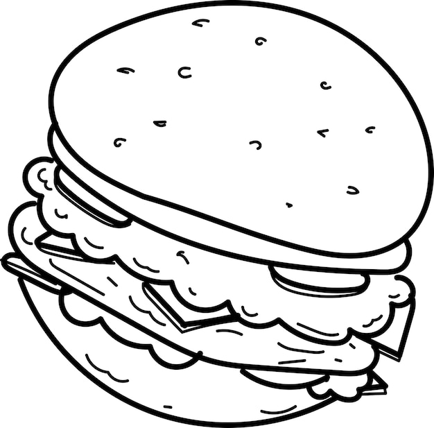 Hamburguesa con Pollo Crujiente y Verduras