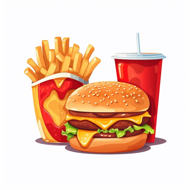 hamburguesa vector icono comida hamburguesa ilustración rápido menú restaurante pizza sándwich almuerzo