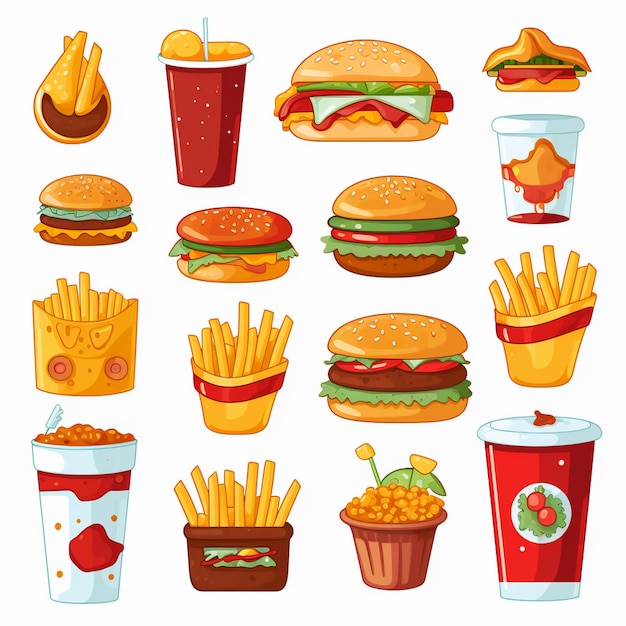 hamburguesa vector icono comida hamburguesa ilustración rápido menú restaurante pizza sándwich almuerzo