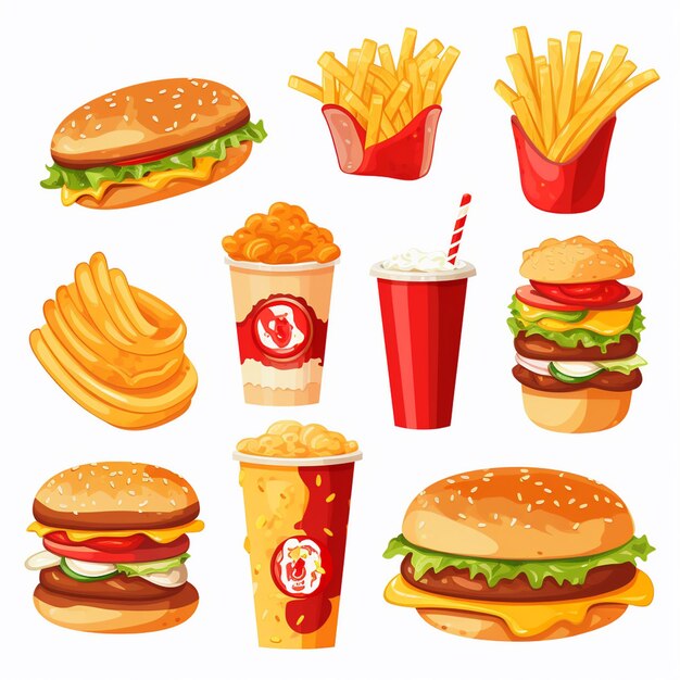hamburguesa vector icono comida hamburguesa ilustración rápido menú restaurante pizza sándwich almuerzo