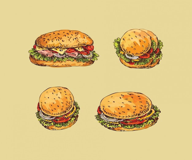 Vector hamburguesa