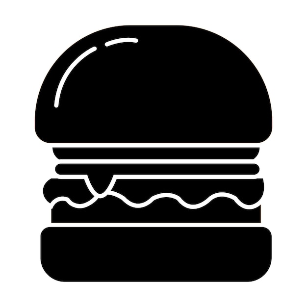 Hamburguesas icono logo vector plantilla de diseño