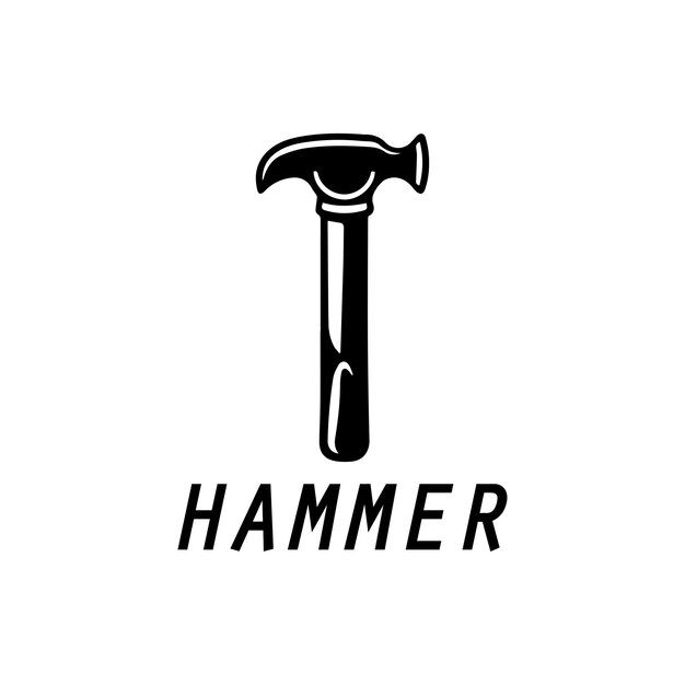 hammer logo design icon graphic image