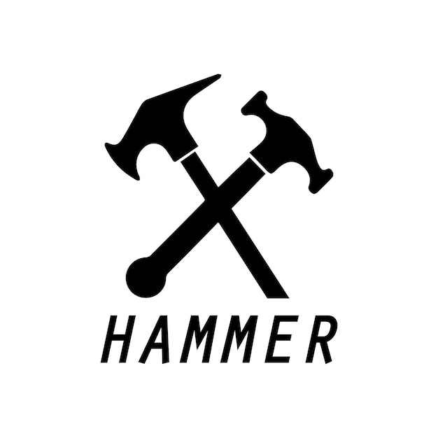 hammer logo design icon graphic image