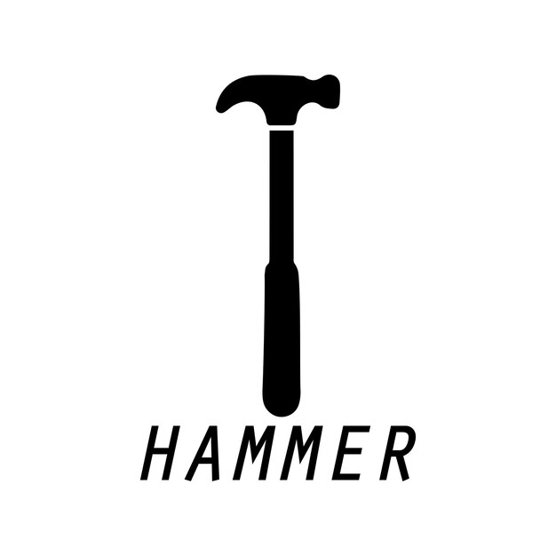 hammer logo design icon graphic image
