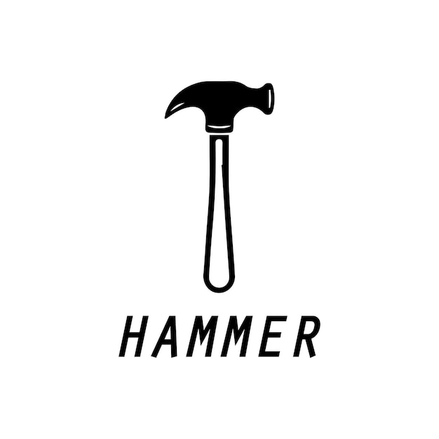 hammer logo design icon graphic image