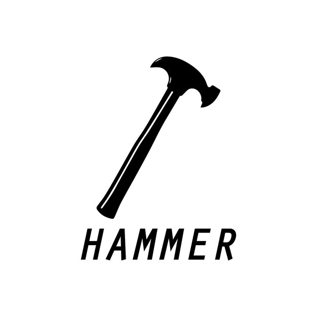 hammer logo design icon graphic image