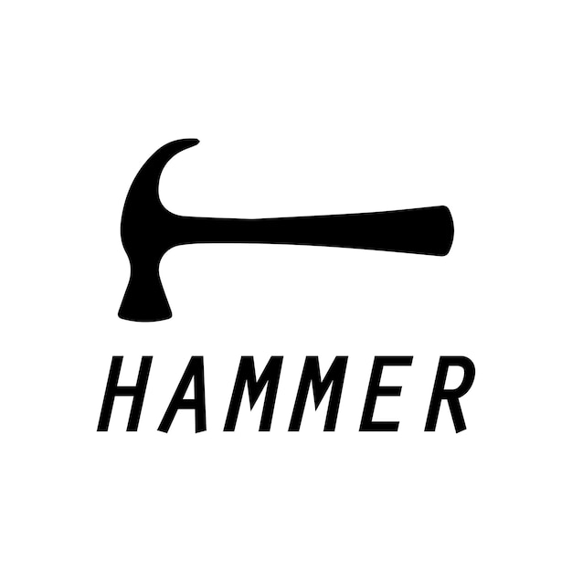 hammer logo design icon graphic image