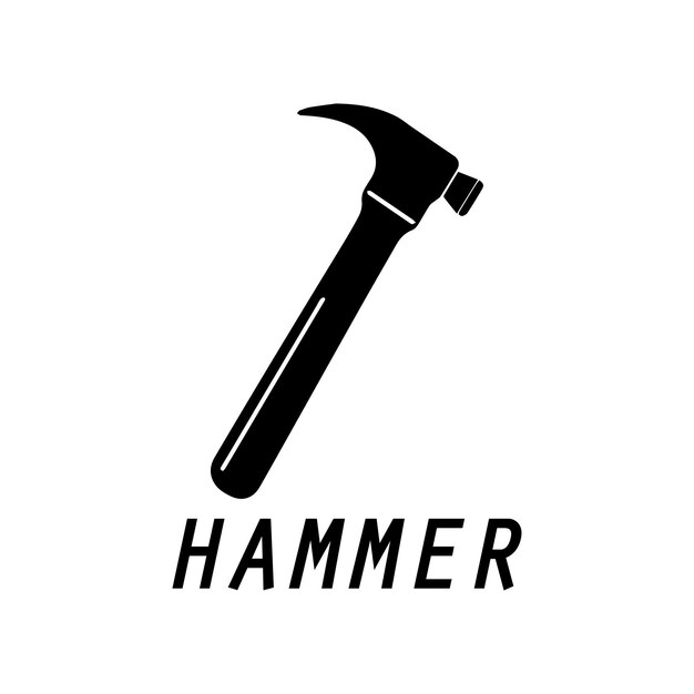 hammer logo design icon graphic image