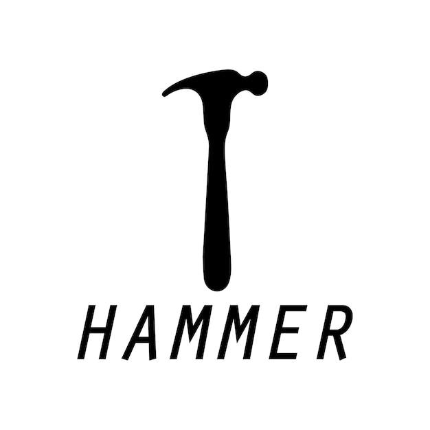 hammer logo design icon graphic image