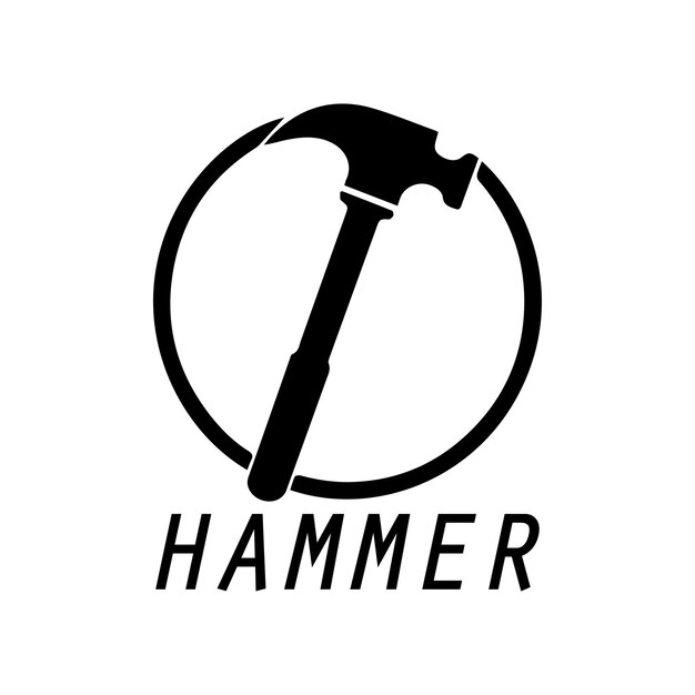 hammer logo design icon graphic image