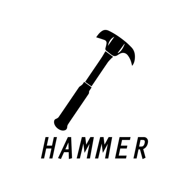 hammer logo design icon graphic image