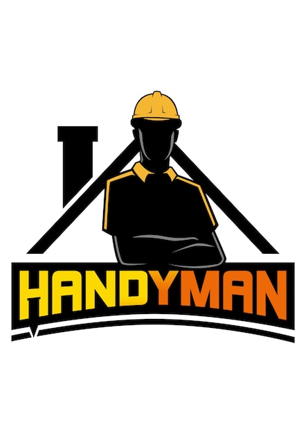 Vector handyman logo vector icon