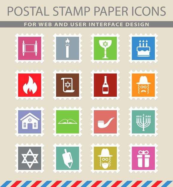 Hanukkah simplemente símbolo de iconos web e interfaz de usuario