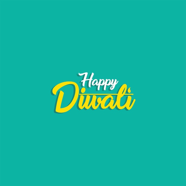 Happ diwali texto diseño abstracto vector ilustración