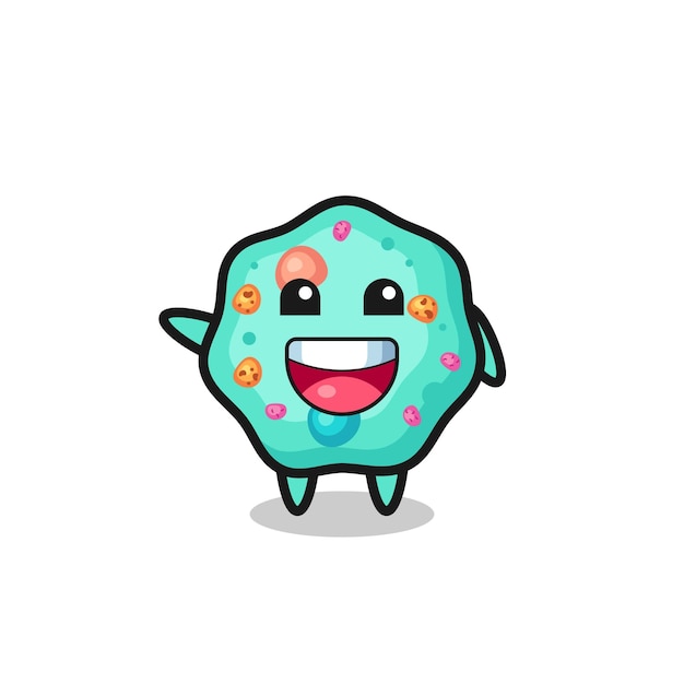 Happy ameba linda mascota personaje lindo diseño