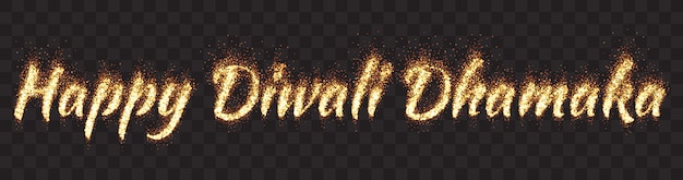 Happy Diwali Dhamaka Text Banner