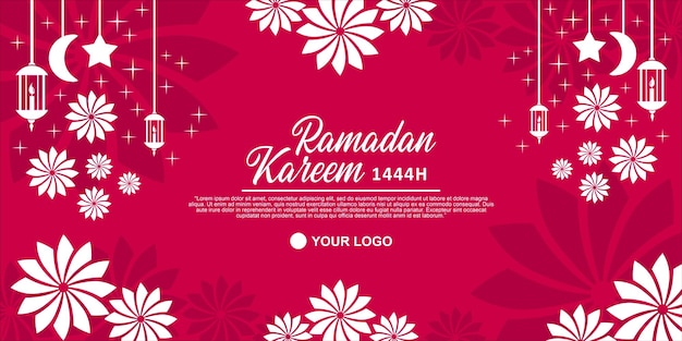 Vector happy eid mubarak feed square rosa