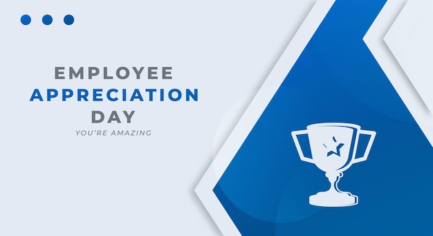 Happy employee apreciation day vector design ilustración para fondo poster banner publicidad