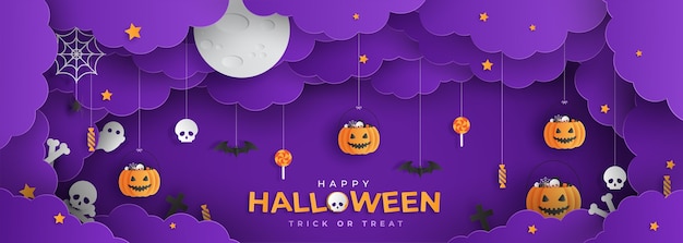 Happy Halloween Papercut Style