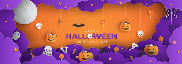 Happy Halloween Papercut Style
