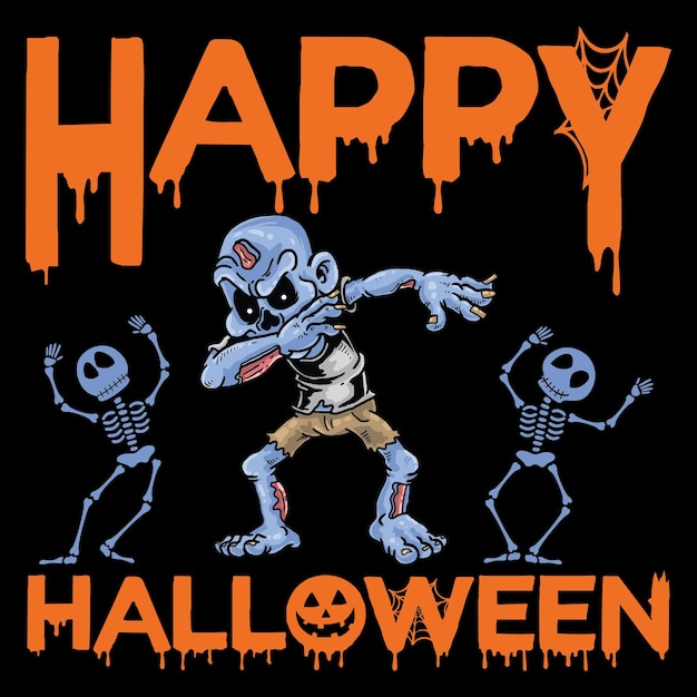 Vector happy halloween