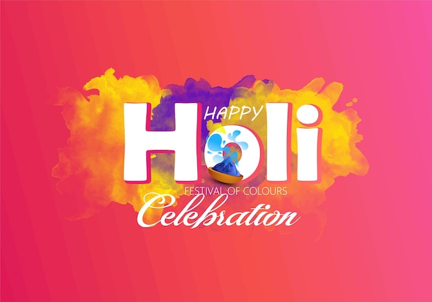 Happy Holi, India Festival of Color y Colorful Gulal color festival of India celebración