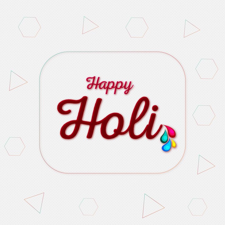 Happy holi Lleno de polvo de color gulal y trazo de pincel grunge sobre fondo nuevo Vector Premium