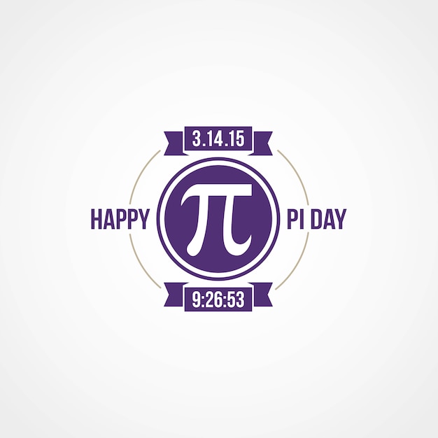 Vector happy pi day