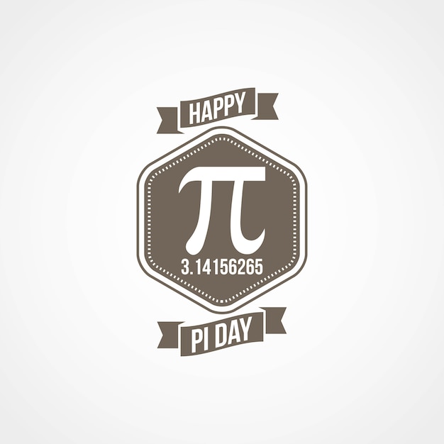 Vector happy pi day