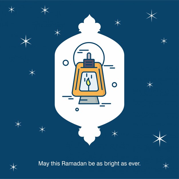 Happy Ramdan typogrpahy con vector de diseño elegent