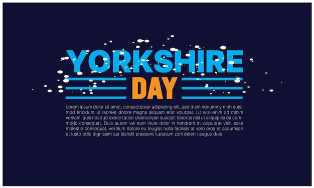 Happy Yorkshire Day post en las redes sociales concepto de banner adecuado para la venta Gran Bretaña con Whi