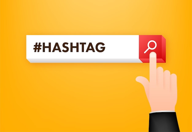 Hashtag, gran diseño para cualquier propósito. Concepto creativo de redes sociales. Icono de vector de negocio