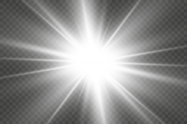 Haz de luz de las estrellas, efecto de luz
