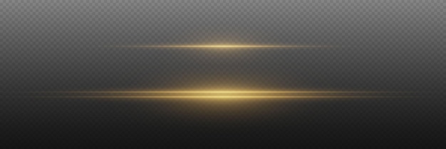 Haz de luz de neón de efecto de línea horizontal