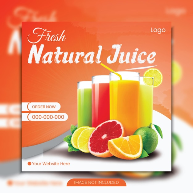 Haz que tu Instagram se destaque con nuestras vibrantes plantillas de publicaciones para redes sociales de Juice