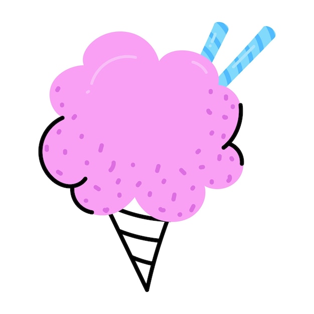 Hazte con este icono plano de helado