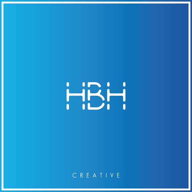 HBH Premium Vector Último diseño de logotipo Creative Logo Vector Ilustración de logotipo Monograma creativo