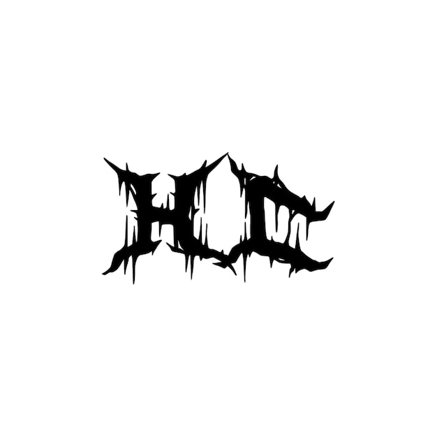 HC monograma logotipo diseño carta texto nombre símbolo monocromo logotipo alfabeto carácter simple logotipo