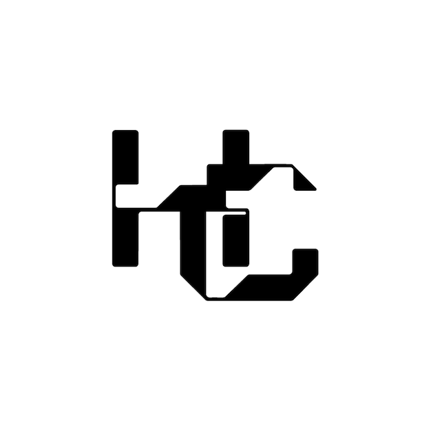 HC monograma logotipo diseño carta texto nombre símbolo monocromo logotipo alfabeto carácter simple logotipo