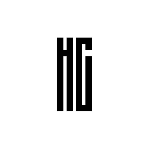 HC monograma logotipo diseño carta texto nombre símbolo monocromo logotipo alfabeto carácter simple logotipo