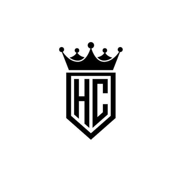 HC monograma logotipo diseño carta texto nombre símbolo monocromo logotipo alfabeto carácter simple logotipo