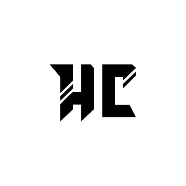 HC monograma logotipo diseño carta texto nombre símbolo monocromo logotipo alfabeto carácter simple logotipo