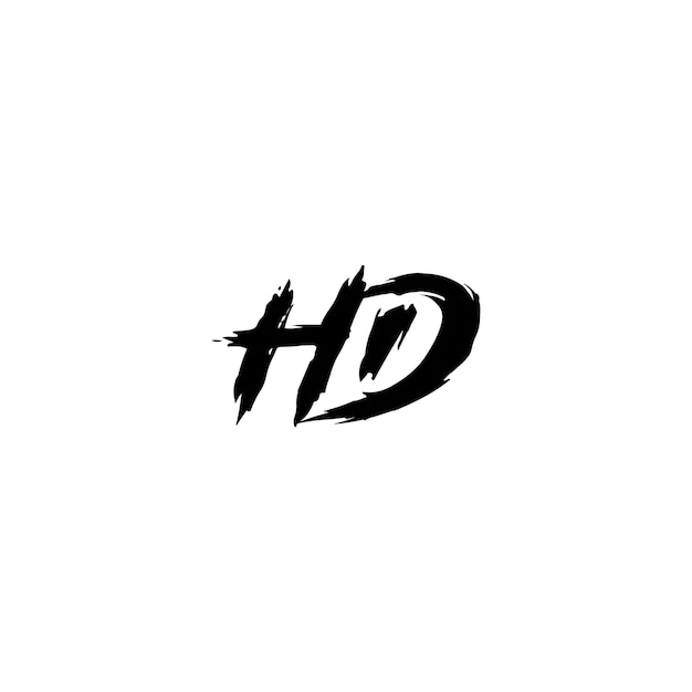 HD Monogram Logo Design letra texto nombre símbolo monocromo logotipo alfabeto carácter simple logo