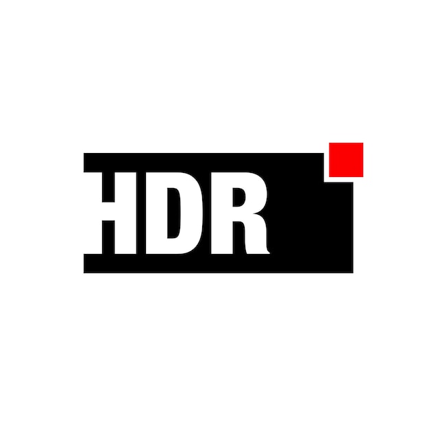 HDR empresa nombre letra inicial monograma Icono HDR marca nombre