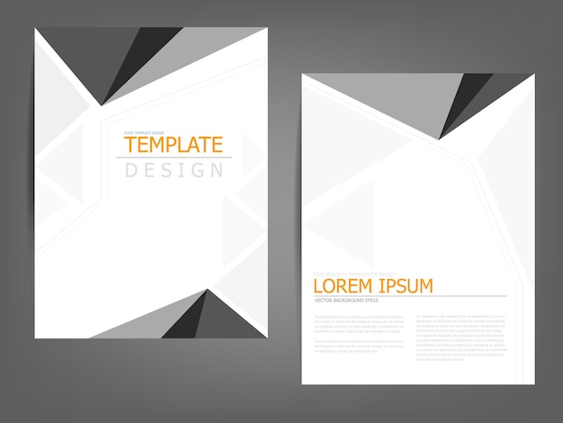 Header flyer folleto de negocios gráfico vectorial con espacio para el diseño de texto y mensaje