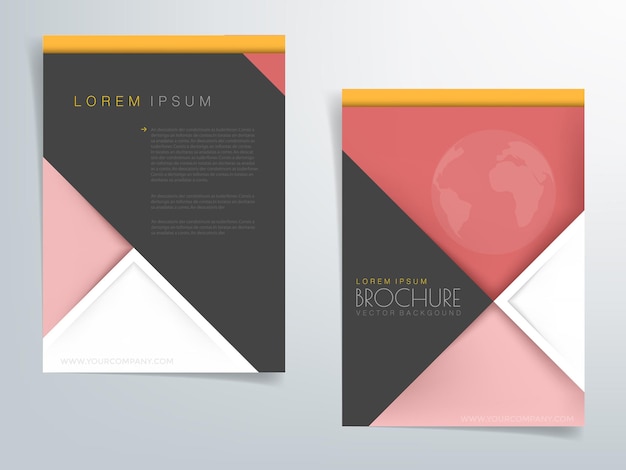 Header flyer folleto de negocios gráfico vectorial con espacio para el diseño de texto y mensaje