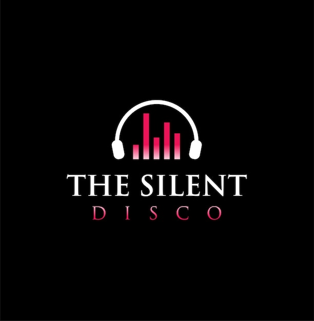 Headphone DJ Música Estudio Grabación de Música El concepto del logotipo de la onda de sonido Soundwave El diseño del logotipo inspirado