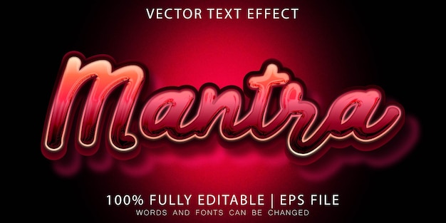 Hechizo mágico efecto de texto editable